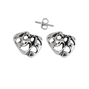 Sterling Silver .925 Smile Now Cry Later Pin Earring | Made in USA