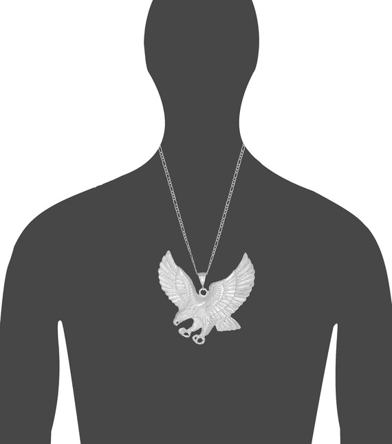 ネックレス・チョーカー BLENDOFF Downhill Eagle Necklace 925 Silver Japan Takahashi Goro Silver Eagle Necklace Eagle 30x70mm