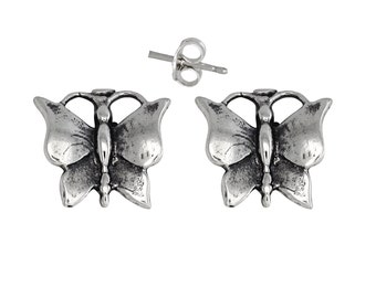 Sterling Silver .925 Butterfly Pin Earring | Made in USA