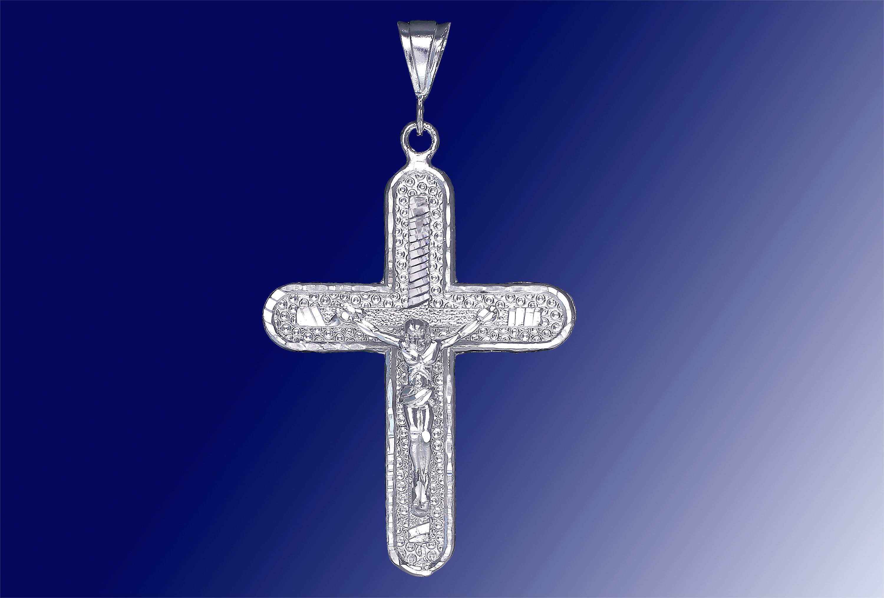 Sterling Silver Small M-16 Rifle Pendant small, 1/2 inch tall