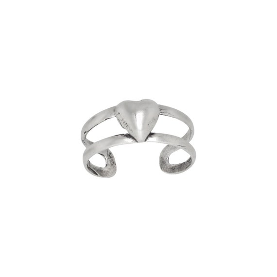 Sterling Silver .925 Star and Moon Toe Ring Adjustable SizeMade In USA