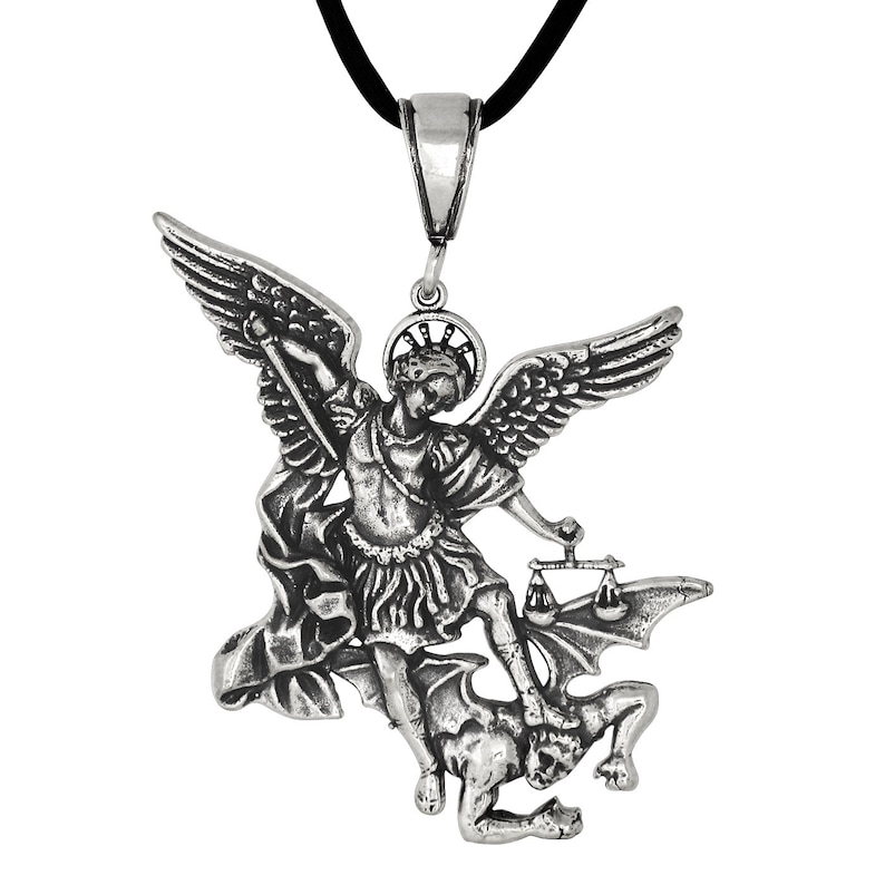 Sterling Silver .925 St. Michael Archangel Charm Pendant Etsy UK