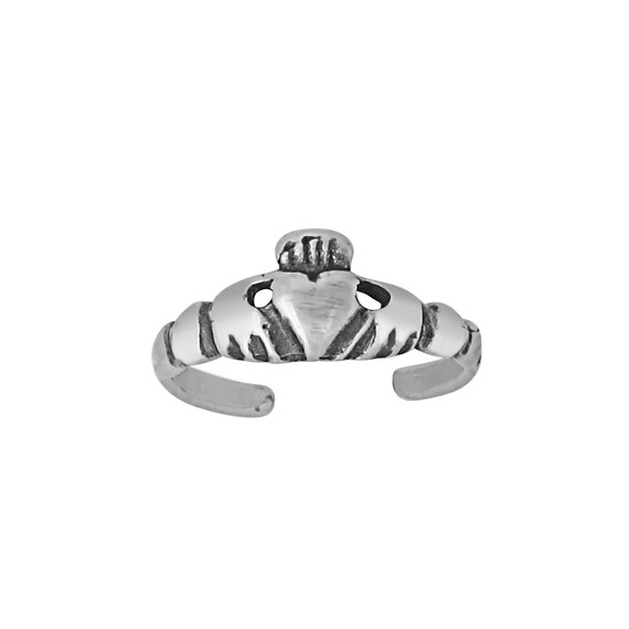 Claddagh Oxidized Sterling Silver Charm, Made in the USA Claddagh Oxidized Sterling Silver Charm, Made in the USA