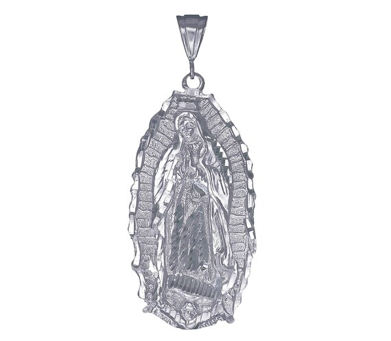 Large Sterling Silver Virgin Mary 