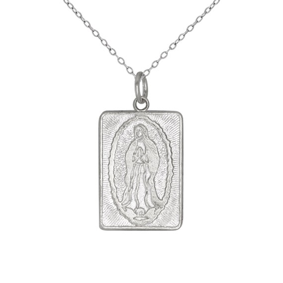 Sterling Silver .925 Virgin Mary Medal 