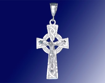 Collana con nodo celtico in argento sterling 925, ciondolo celtico irlandese Triquetra vintage. - Italia