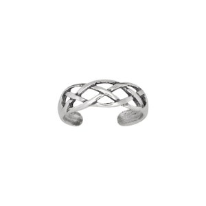 Sterling Silber 925 keltische Knoten Zehenring größenverstellbar | Hergestellt In USA