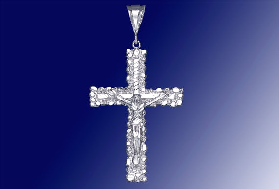 Gargantilla De Plata Esterlina De 12 3 Con Cruz Italia... Gargantilla De Plata Esterlina De 12 3 Con Cruz Italia...
