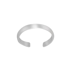 Sterling Silver .925 Plain Band Design Toe Ring adjustable size | Made In USA