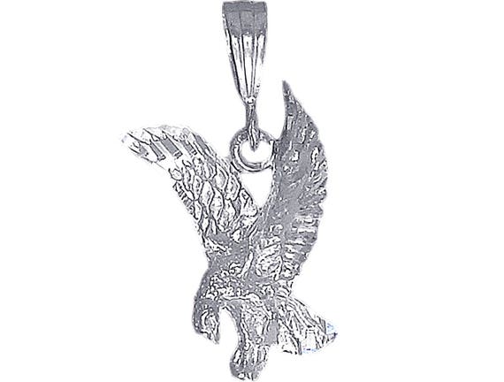 Pendentif Argenté Aigle 22x19 Mm - Neuf Sans Emballage, Bijou Fantaisie, Unisexe