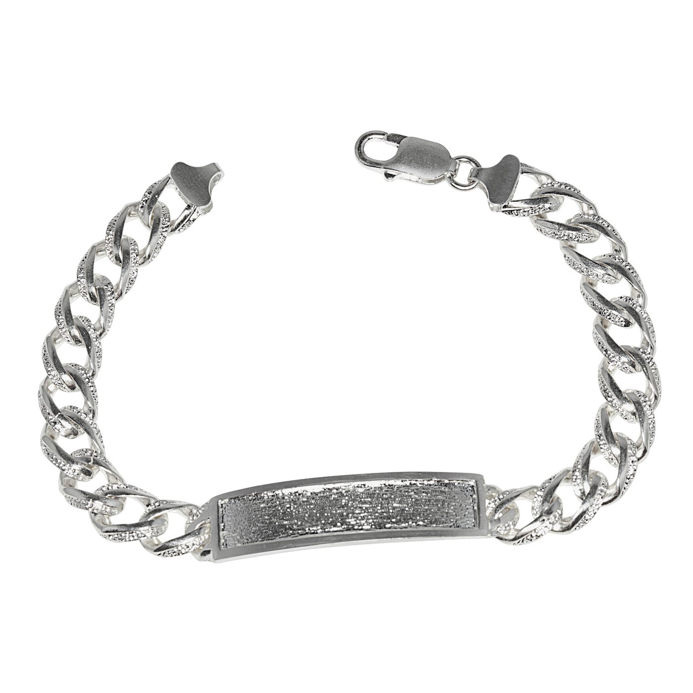 Sterling Silver .925 Link Id/identification Bracelet 8.5