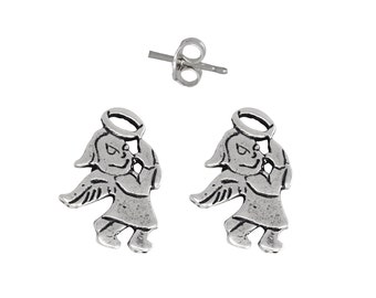 Sterling Silber 925 Engel Pin Ohrring | Hergestellt in USA