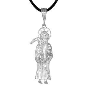 Sterling Silver .925 Santa Muerte &quot;Our Lady of the Holy Death&quot; | Made in USA