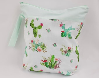 Cactus and Mint Wet Bag