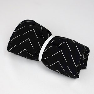 Black & White Mudcloth Waterproof Changing Pad: Travel Mat (18x24 in)