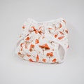 Mushroom Newborn Cloth Diaper with umbilical cord snap