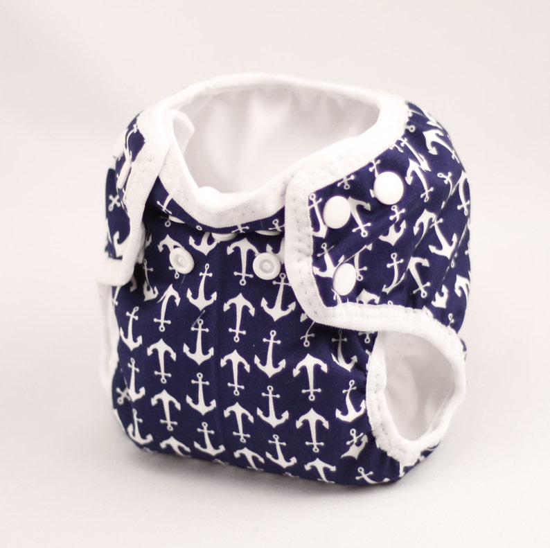 Newborn Cloth Diaper with umbilical cord snap Riley Blake Etsy