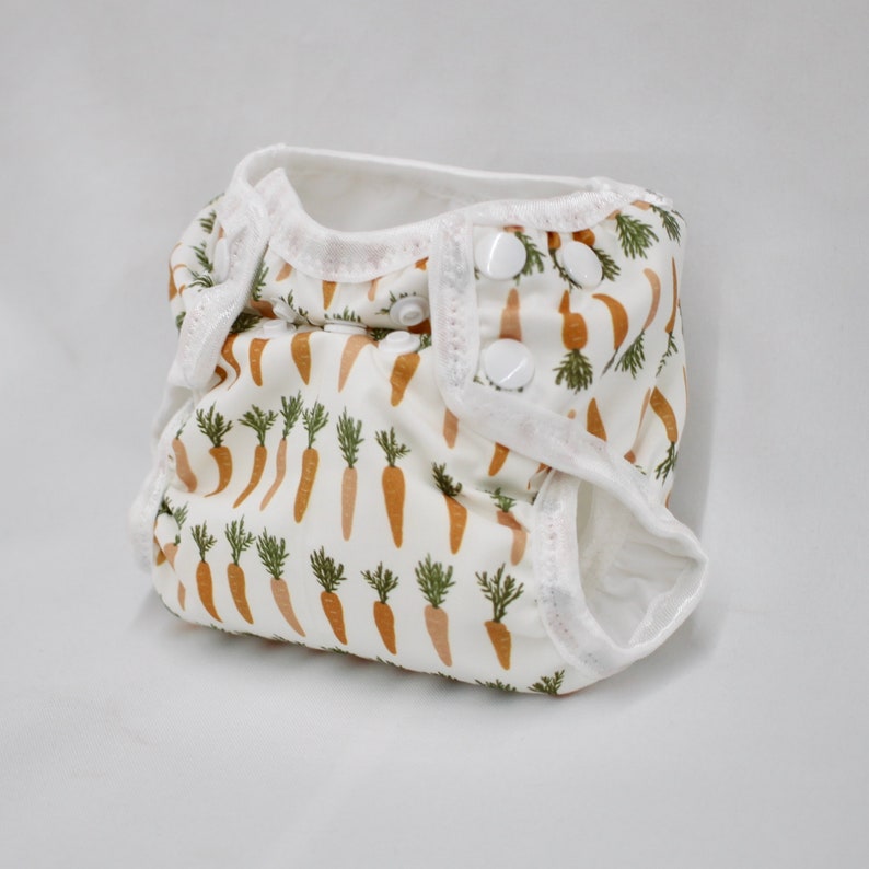 Carrot Newborn Cloth Diaper With Umbilical Cord Snap Etsy