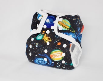 Outer Space Cloth Diaper Cover: One Size, AI2 Diaper