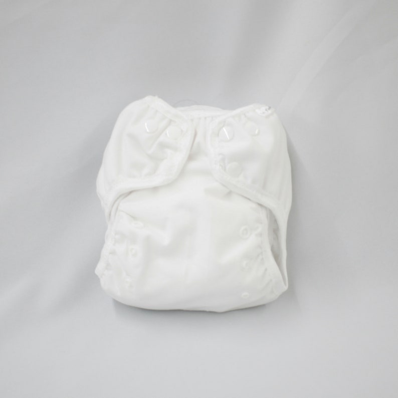 2 Sizes White Newborn Cloth Diaper with umbilical cord snap Etsy