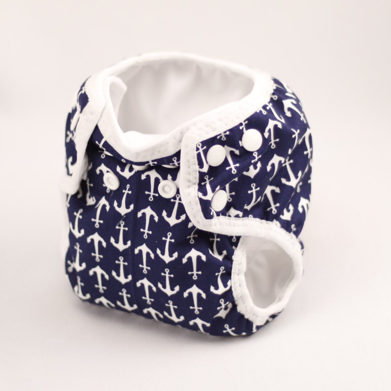 Newborn Cloth Diaper with umbilical cord snap Riley Blake Etsy