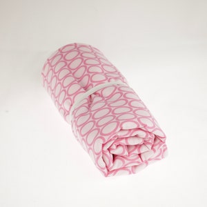 CLEARANCE! Pink Circle Wipeable Changing Pad,Waterproof Changing Pad, Travel Changing Mat, Travel Changing Pad
