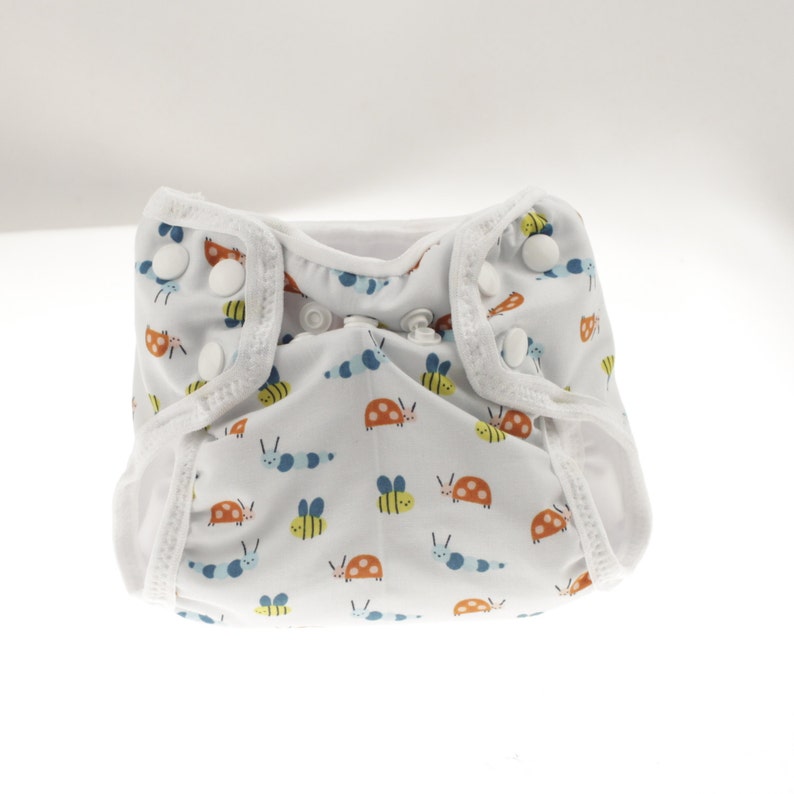 ORGANIC Cotton Newborn Cloth Diaper with umbilical cord snap Etsy