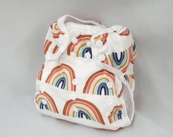 Sunset Rainbow Cloth Diaper Cover: One Size, AI2 Diaper