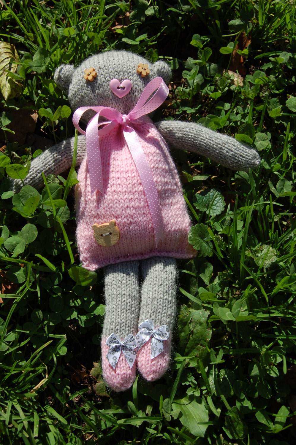 Hand-Knitted Teddy Bear 12 in. / 30 cm | Etsy