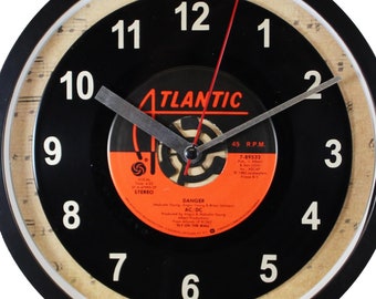 AC/DC "Danger" 45rpm Recycled Vinyl Record Wall Clock One Of A Kind