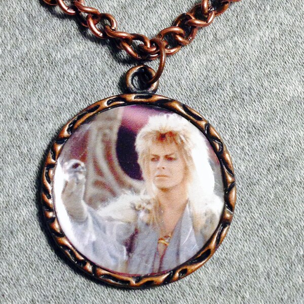 Labyrinth David Bowie Jareth Charm Necklace Goblin King