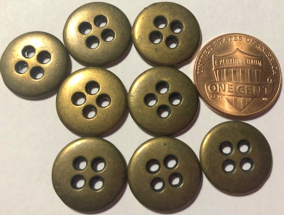 Brass Tone Buttons 30mm Brass Tone Buttons 30mm