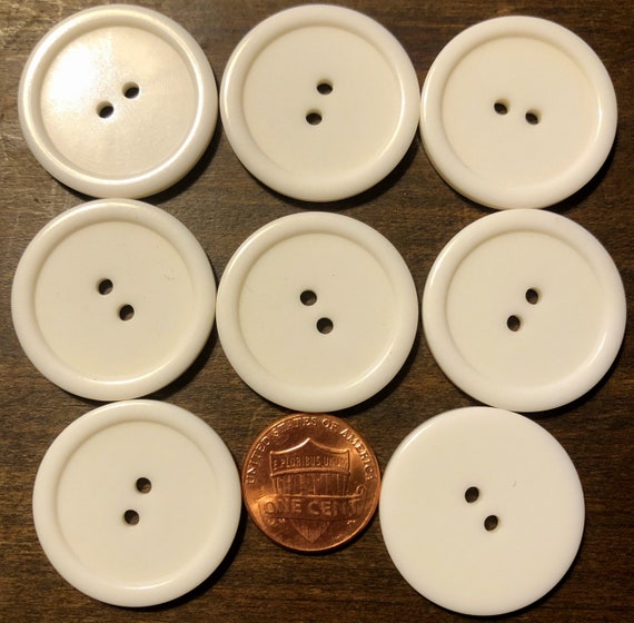 Large white buttons deals