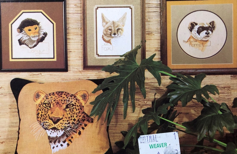 Endangered Threatened Wildlife Series II Counted Cross Stitch PATTERN ONLY Vanessa Steele Nature Animals Elephant Fox Falcon Ferret Leopard