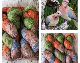 Laughing Dove - Hand Dyed Superwash DK and Fingering Yarn - Merino and MCN