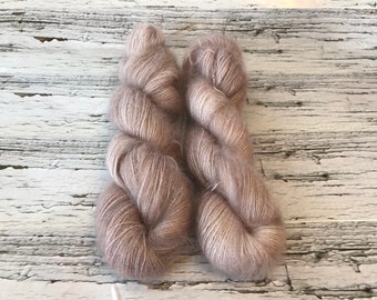 Mohair/Silk - Laughing Dove - Hand Dyed Superwash Lace Yarn