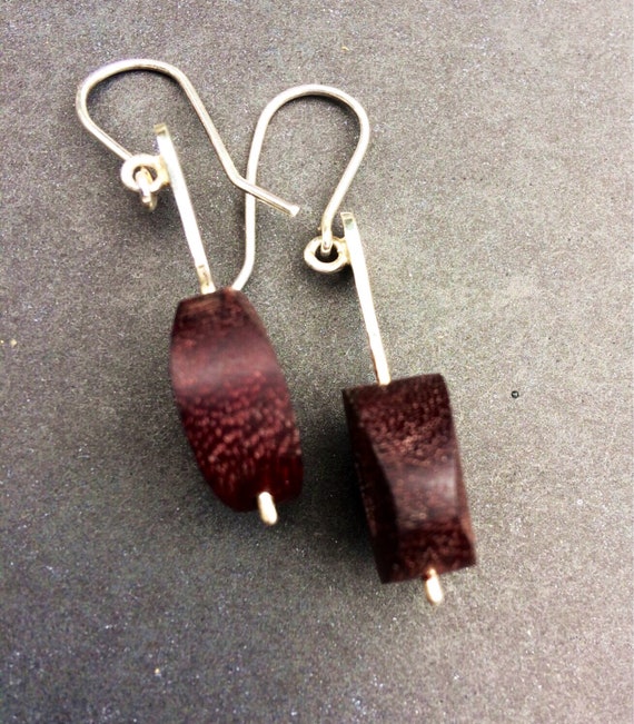 EARRINGS ROSEWOOD Sterling Silver Contemporary Da… - image 5