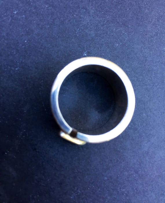 RING RUBY GEM Stone  Triangle Solid Sterling Silv… - image 4