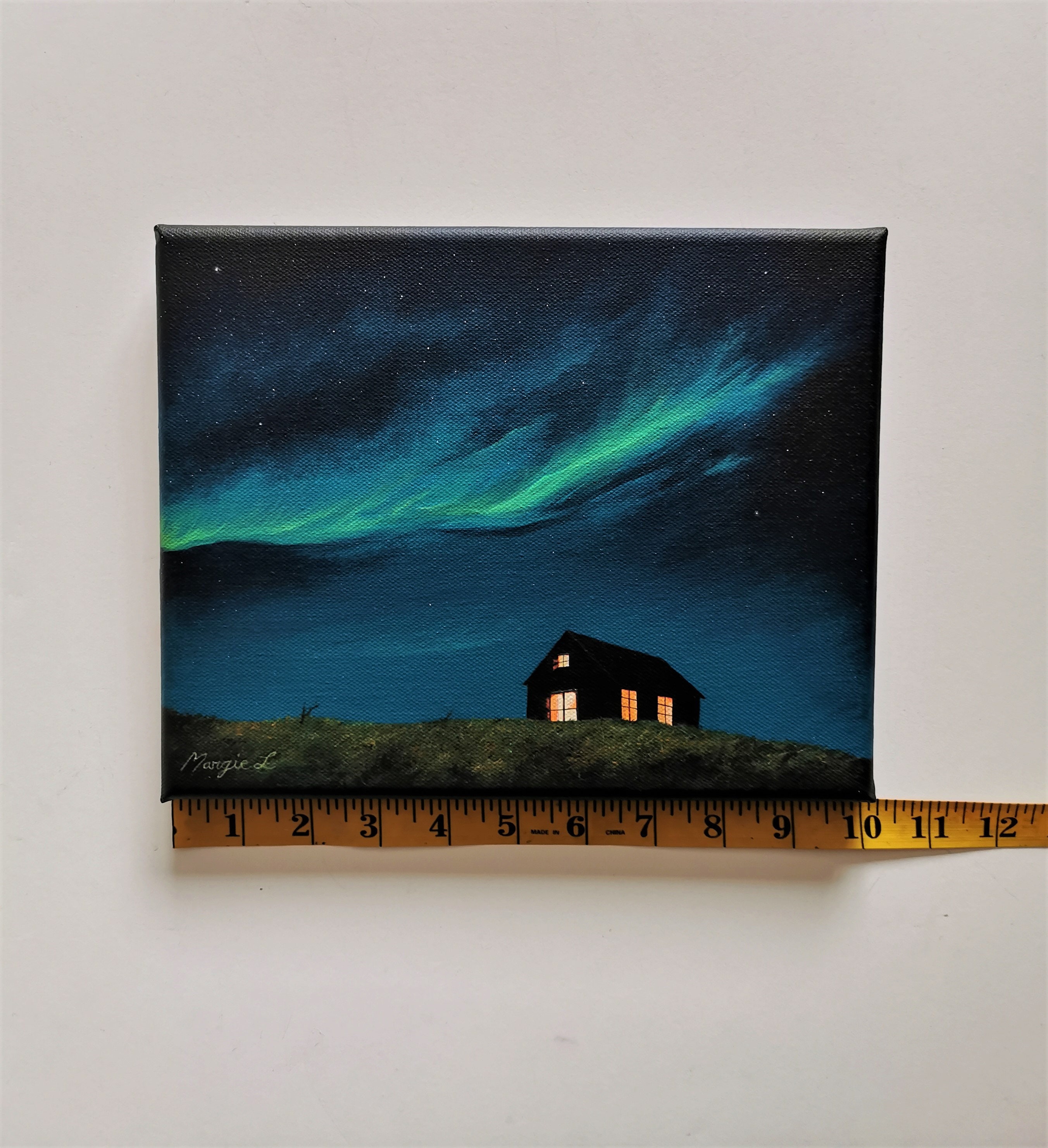 Northern Lights Painting Original Acrylic Painting