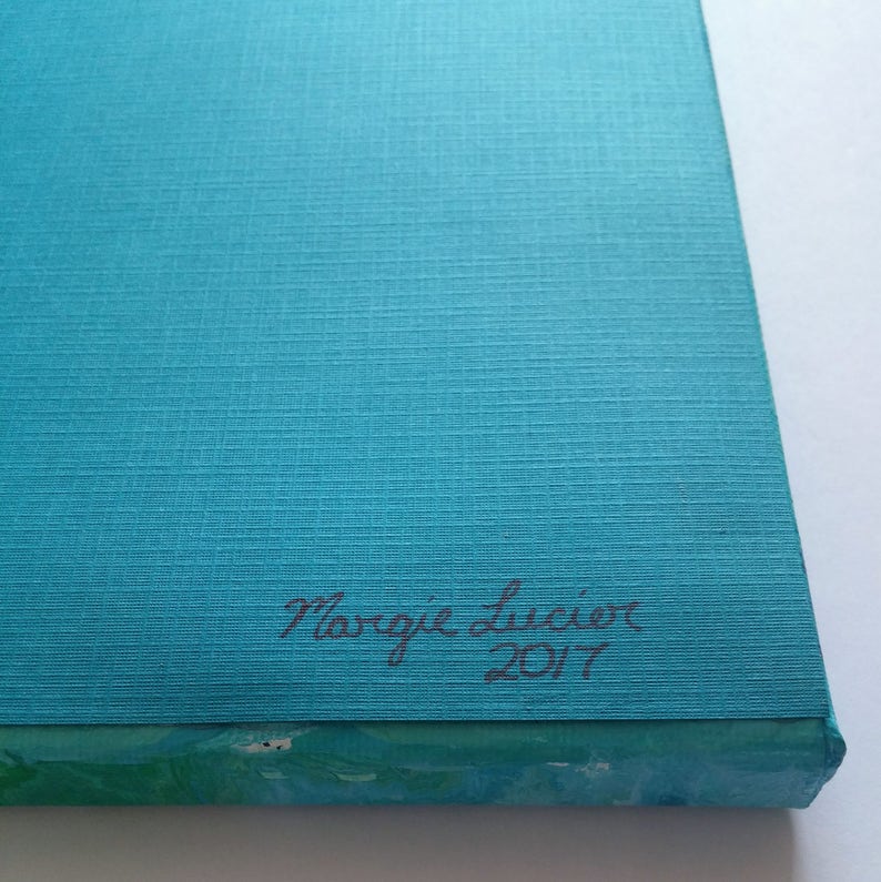 Green Abstract Wall Decor Original 12x12 Inch Abstract Etsy Canada