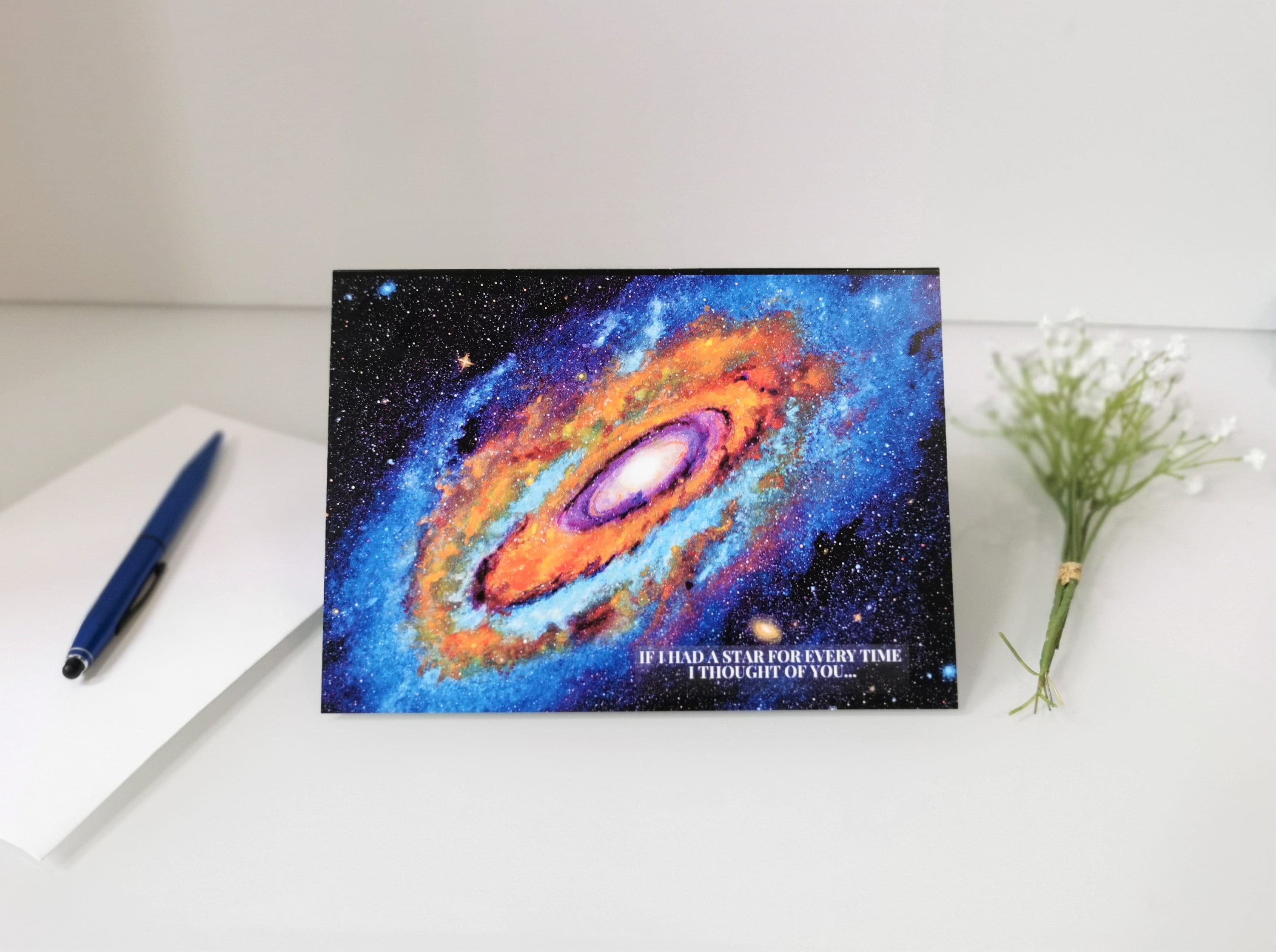 Anniversary Card You Are My Universe Space Greeting Card Etsy UK