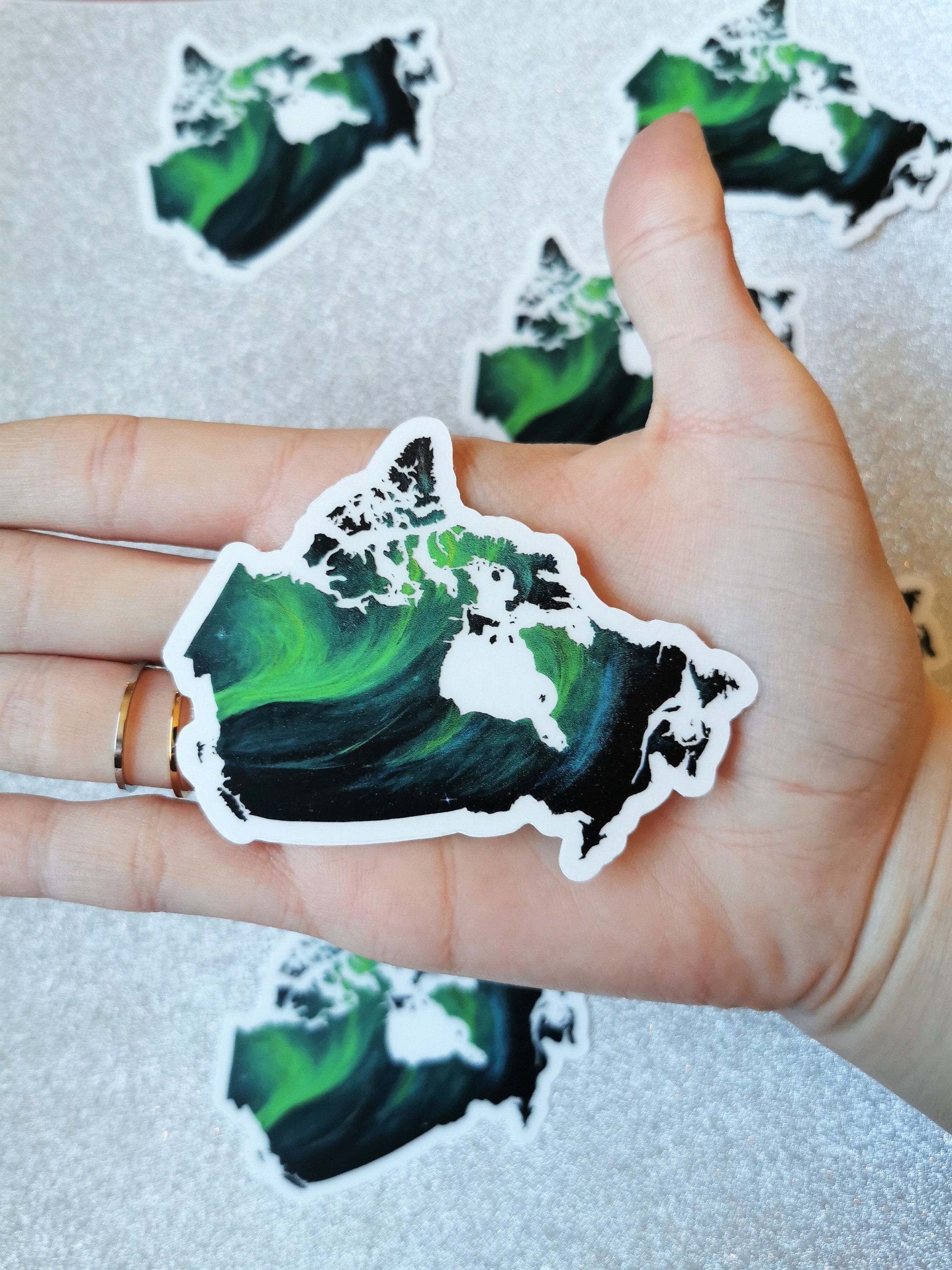 Canada Sticker, Canada Clear Sticker Map, Canada Vinyl Cut Sticker
