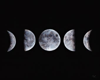 Moon Phases Print Moon Print Moon Phases Art Luna Art - Etsy Moon Phases Print Moon Print Moon Phases Art Luna Art - Etsy