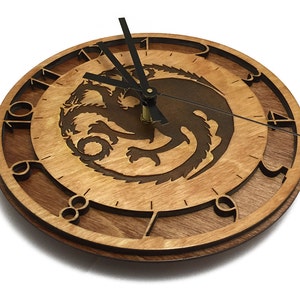 Game of Thrones Targaryen Sigil Wall Clock image 2