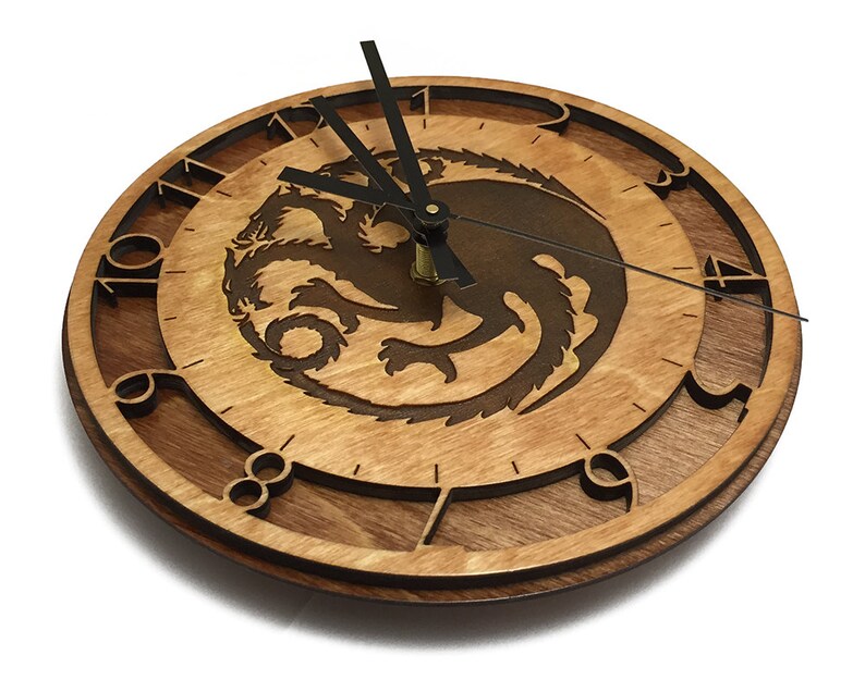 Game of Thrones Targaryen Sigil Wall Clock image 2