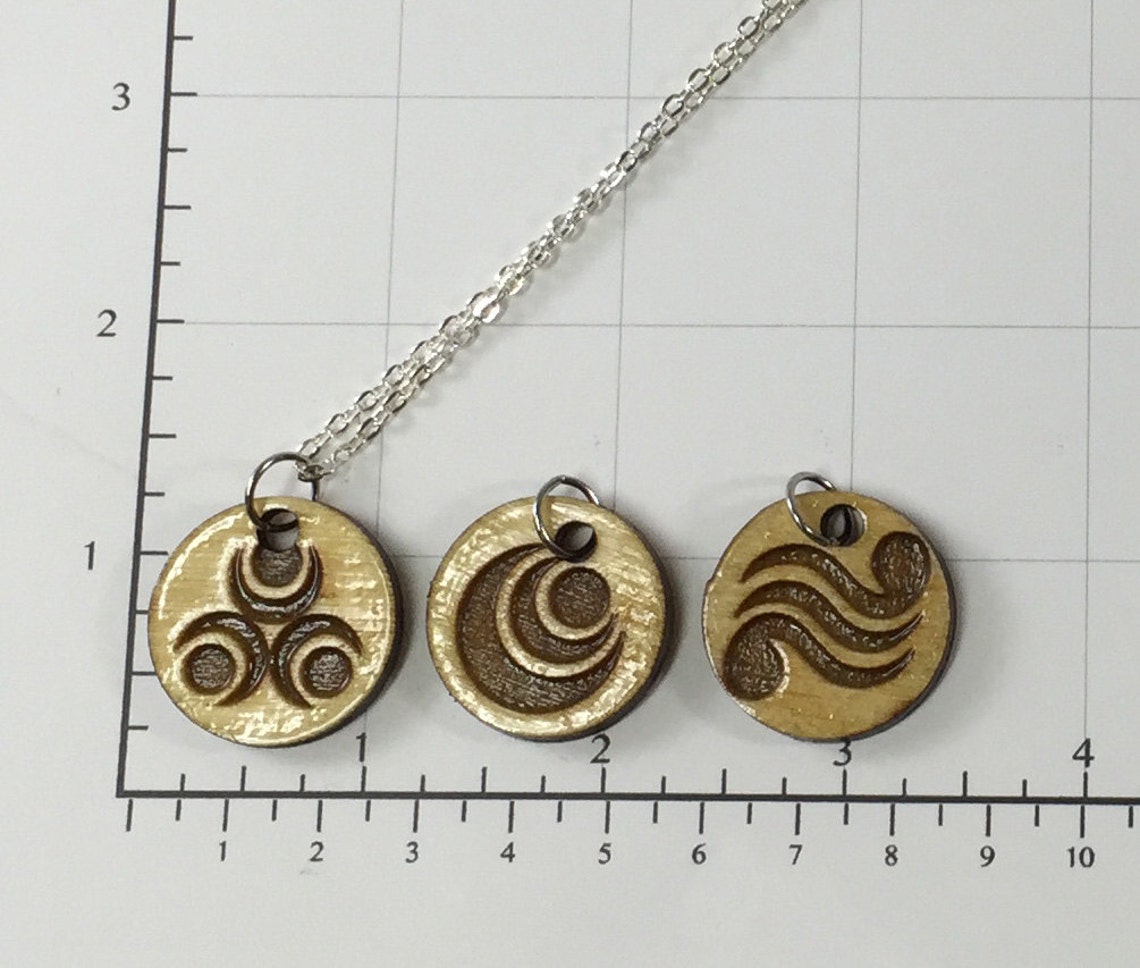 Zelda Laser Etched Wooden Pendants of Virtue Etsy