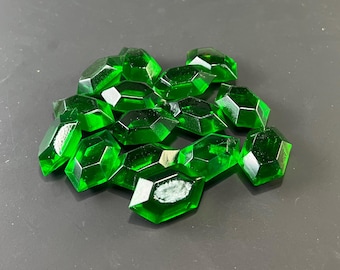 15 Green Resin Rupees with Drawstring Pouch Legend of Zelda Inspired Gems Gaming Prop