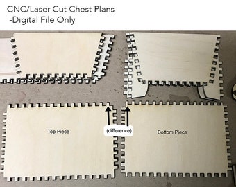 Lasercut/CNC Chest Plans - Digital Download Only