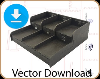 Lasercut/CNC Tabletop Card Game Card Holder - Digital Download Only