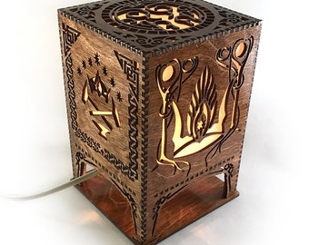Lord of the Rings Middle Earth Lasercut Lamp